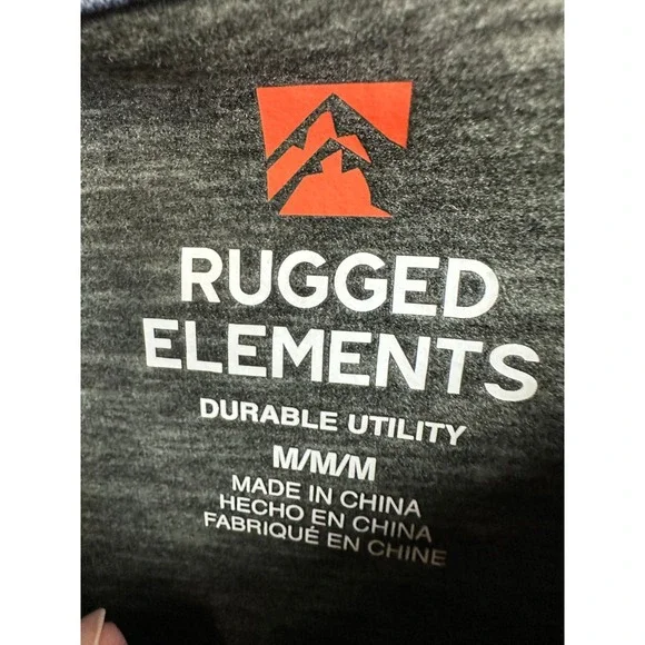 Rugged Elements Durable Utility Shirt Men's Medium Long Sleeve Green Sueded New